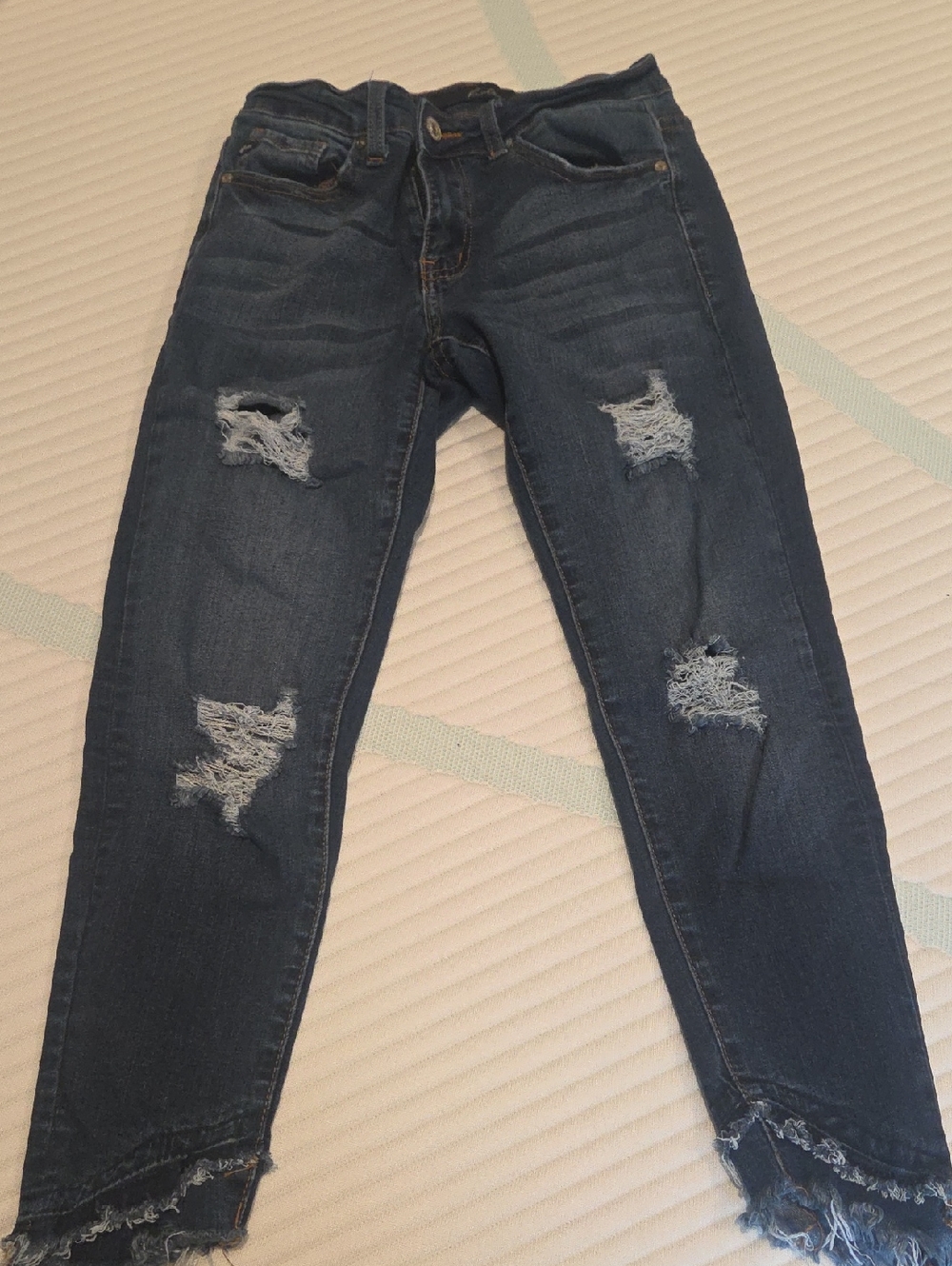 KanCan Dark Blue Distressed Skinny Jeans